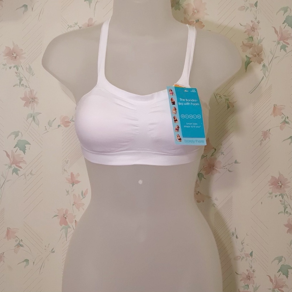 Barely There White Bra